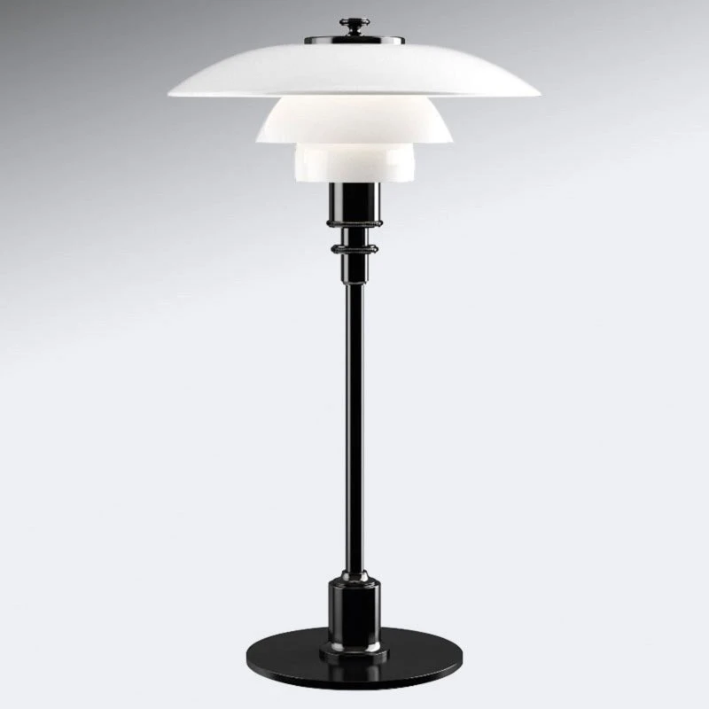 Louis Poulsen Lámpara de Sobremesa PH 2/1 Negro Metalizado