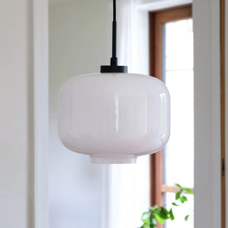 Lámpara colgante Arp Dyberg Larsen, Cristal Blanco, Ø 30 cm