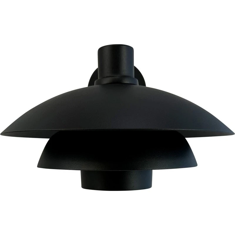 Dyberg Larsen Aplique de Exterior Morph, Ø30 cm, Negro