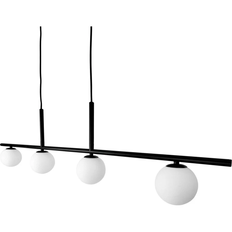 Dyberg Larsen Lámpara Colgante Alice 4 Luces - Negro/Blanco