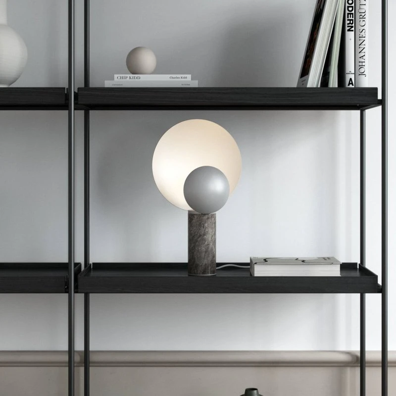 DFTP by Nordlux Lámpara de mesa Caché - Gris mate con base de mármol
