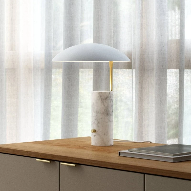 DFTP by Nordlux Lámpara de mesa Mademoiselles, mármol, blanco