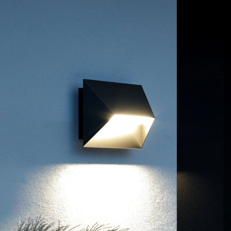 Nordlux Pontio 27 Aplique de Exterior Negro - Diseño Moderno