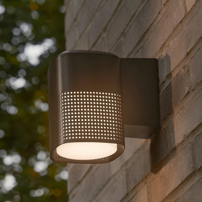 Nordlux Aplique de exterior Sidara Seaside, negra, IP54, E27