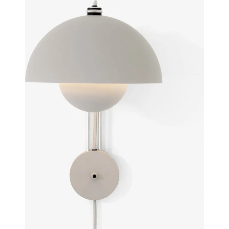 &Tradition Aplique de pared Flowerpot VP8, Gris claro mate
