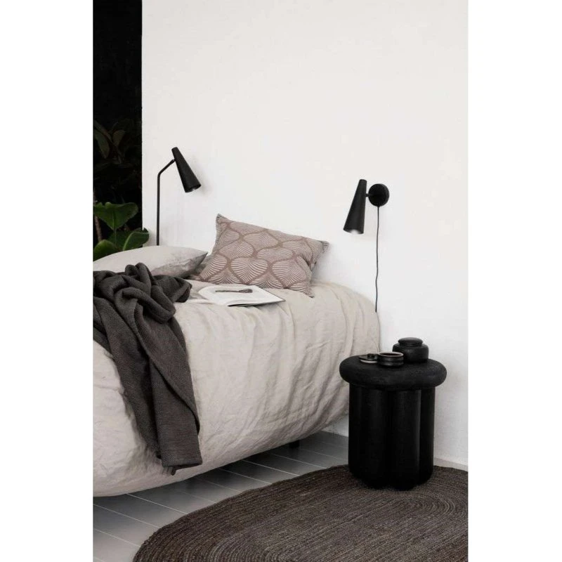 House Doctor Aplique de Pared Precise Negro Mate 21 cm