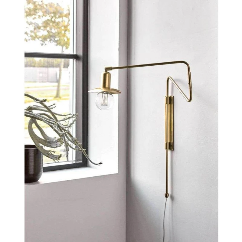House Doctor Aplique de Pared Swing en Latón