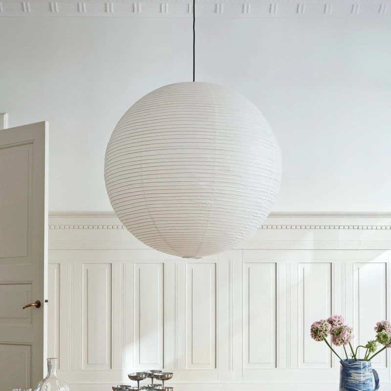 HAY Pantalla de lámpara Paper Shade, Ø 50 cm, Blanca