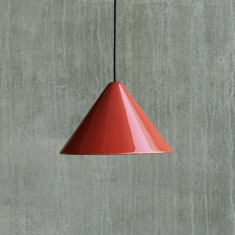HAY Lámpara colgante Compass Roja - Diseño Minimalista 26 cm