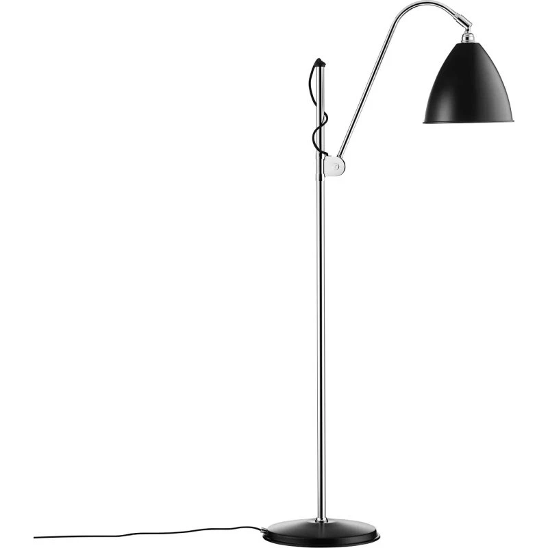 GUBI Lámpara de pie Bestlite BL3M Negro y Cromo