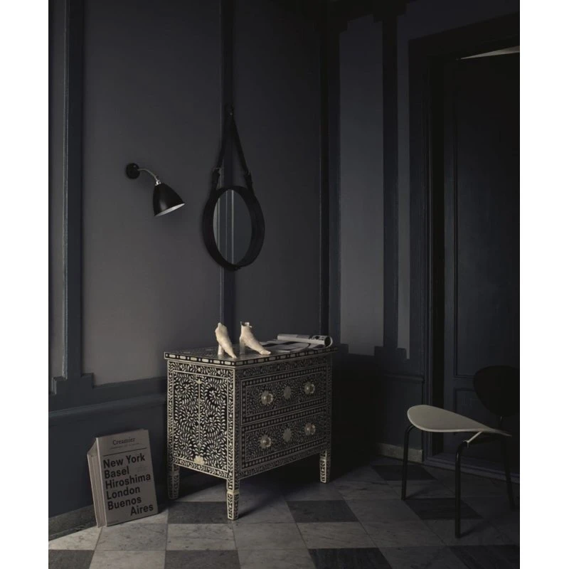Gubi Bestlite BL7 Aplique de Pared en Cromo y Porcelana