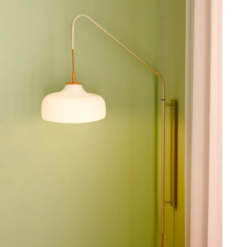Aplique de pared HÜBSCH Current, arena claro, 71 cm