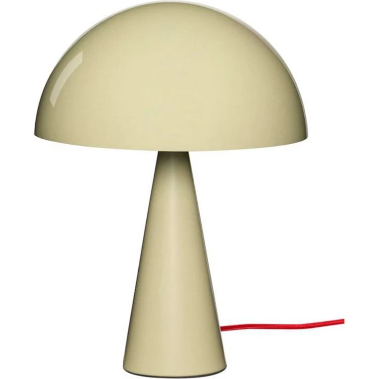 Lámpara de mesa HÜBSCH Mush Mini, arena clara, 34 cm