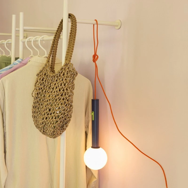 Hübsch Talk Aplique de Pared LED Azul y Naranja - 30 cm