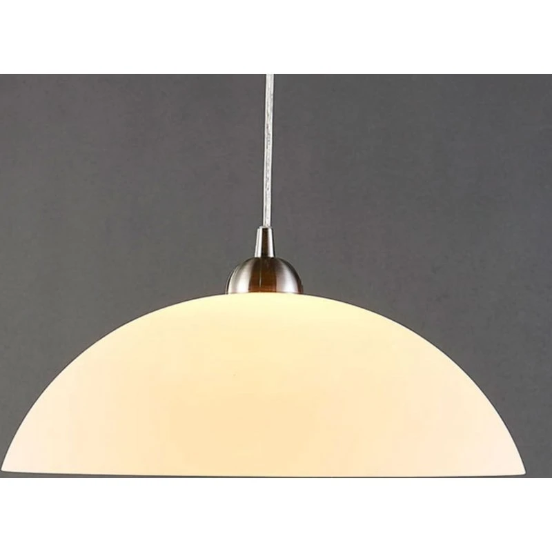 Lámpara colgante Lindby Valeria White - Vidrio Opalino - Ø 40 cm