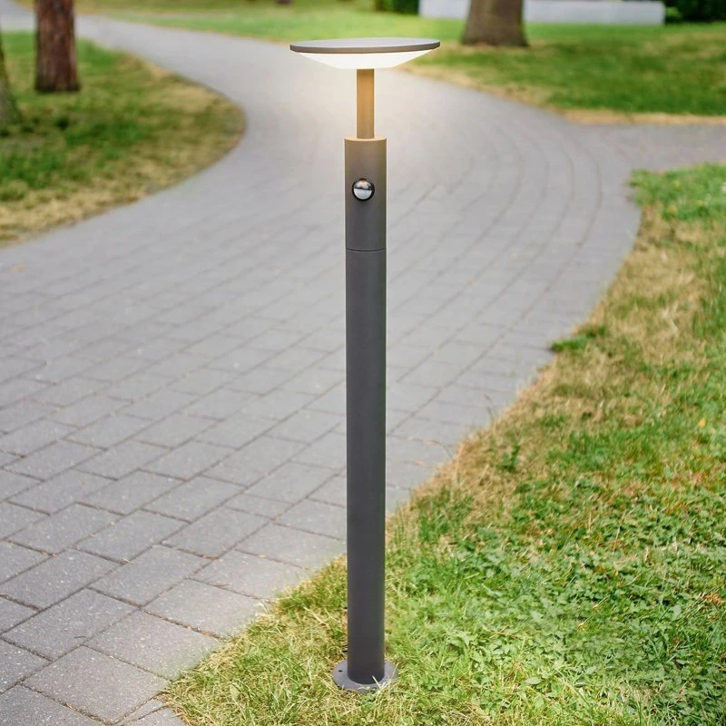 Lucande Fenia Lámpara de Jardín con Sensor, Antracita, 100 cm