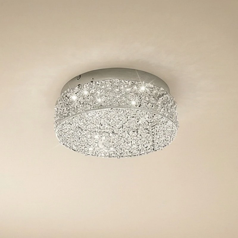 Lucande Lámpara de Techo Felias Chrome/Clear - Diseño Moderno