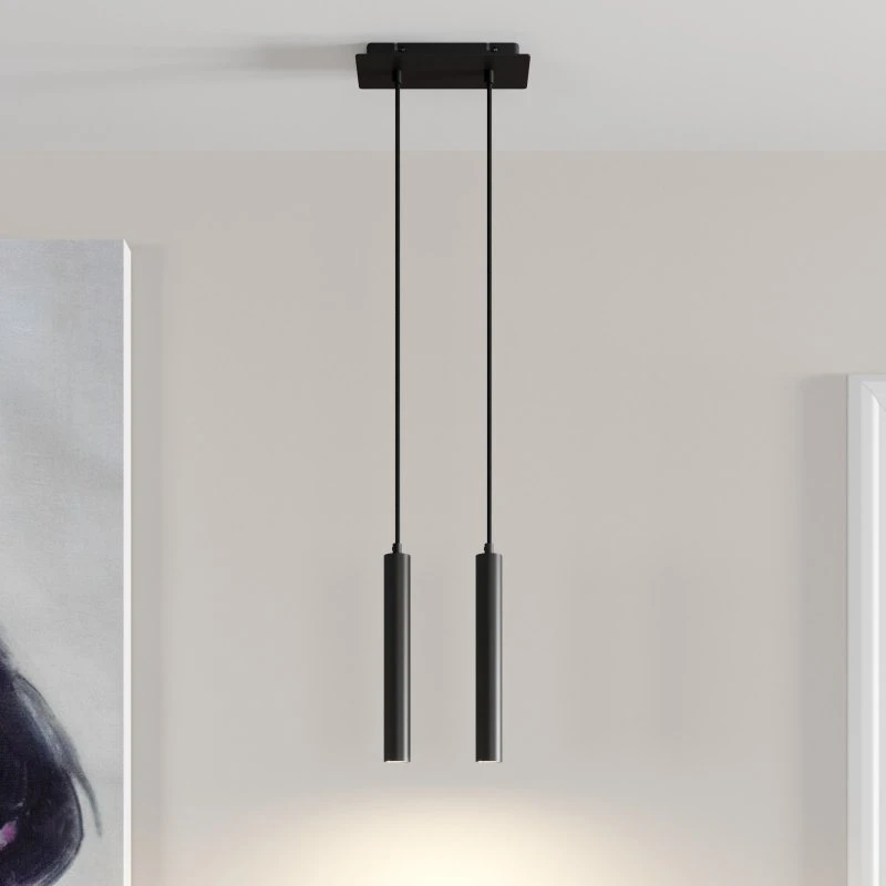 Arcchio Franka Lámpara Colgante LED 2 Luces - Negro