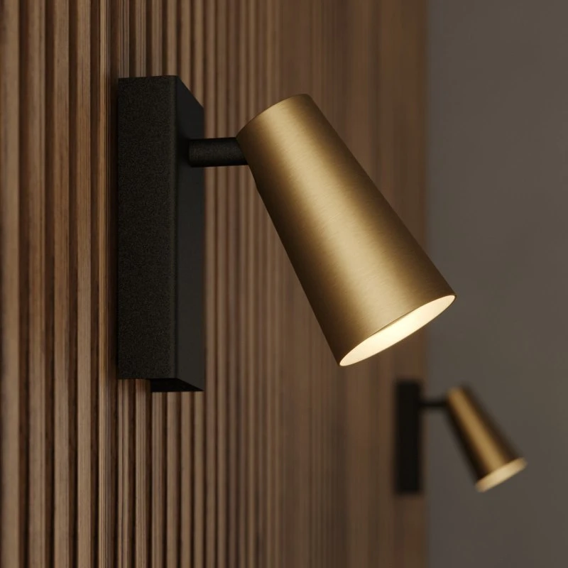 Lucande Aplique de Pared Angelina Brass/Gold - Diseño Escandinavo