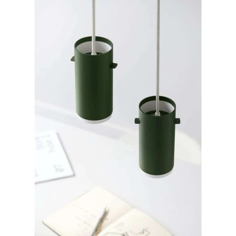 Moebe Tube Lámpara Colgante Small - Verde Pino