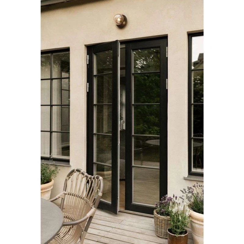 Nuura Aps Aplique de exterior Liila, Ø 16 cm, Bronce/Transparente