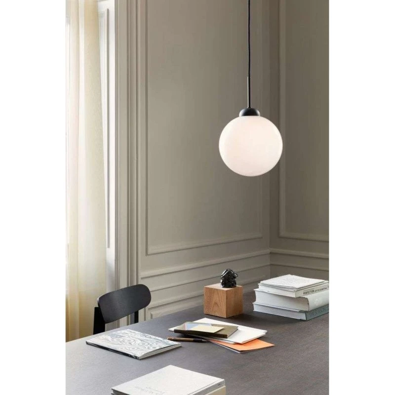 Nuura Apiales 1 Lámpara Colgante Ø 20 cm - Negro/Ópalo
