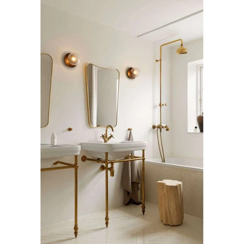 Nuura Aps Aplique de pared Liila 1 Medium, Bronce/Transparente, IP44