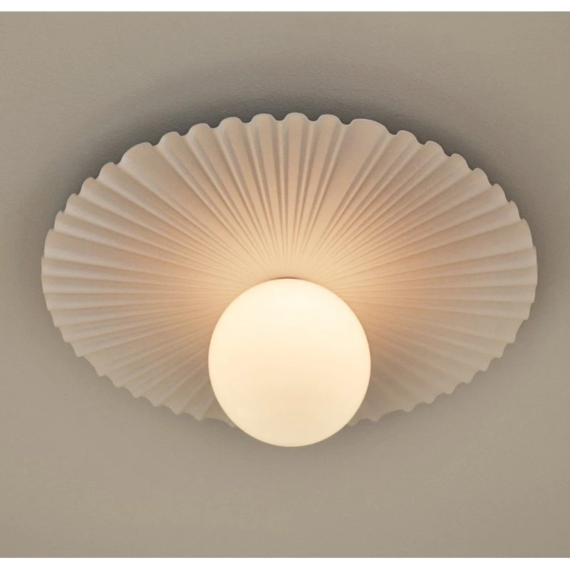 Nuura Liila Muuse Aplique de Pared Blanco/Ópalo Ø 42 cm IP44