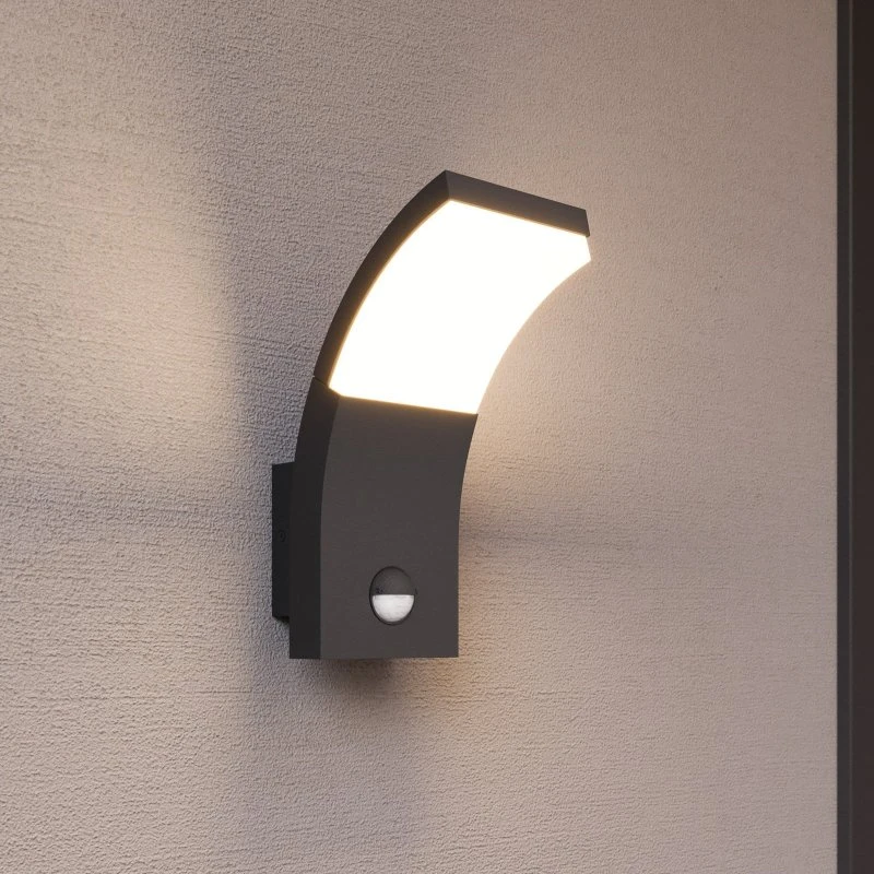 Lucande Timm Aplique Exterior con Sensor de Movimiento - Grafito IP54