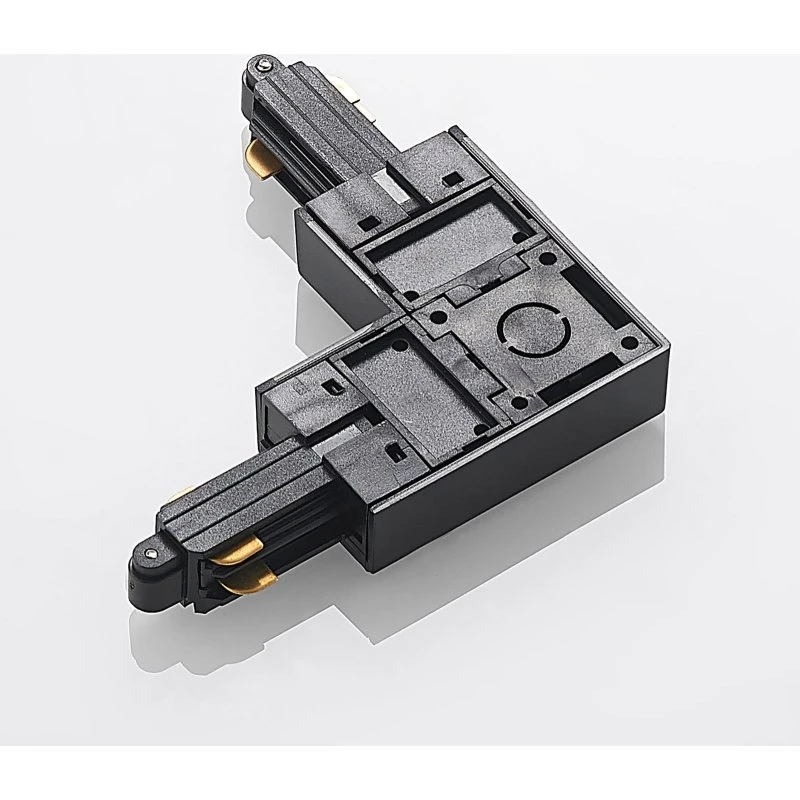 Linaro Track Esquina Connector Negro Lindby