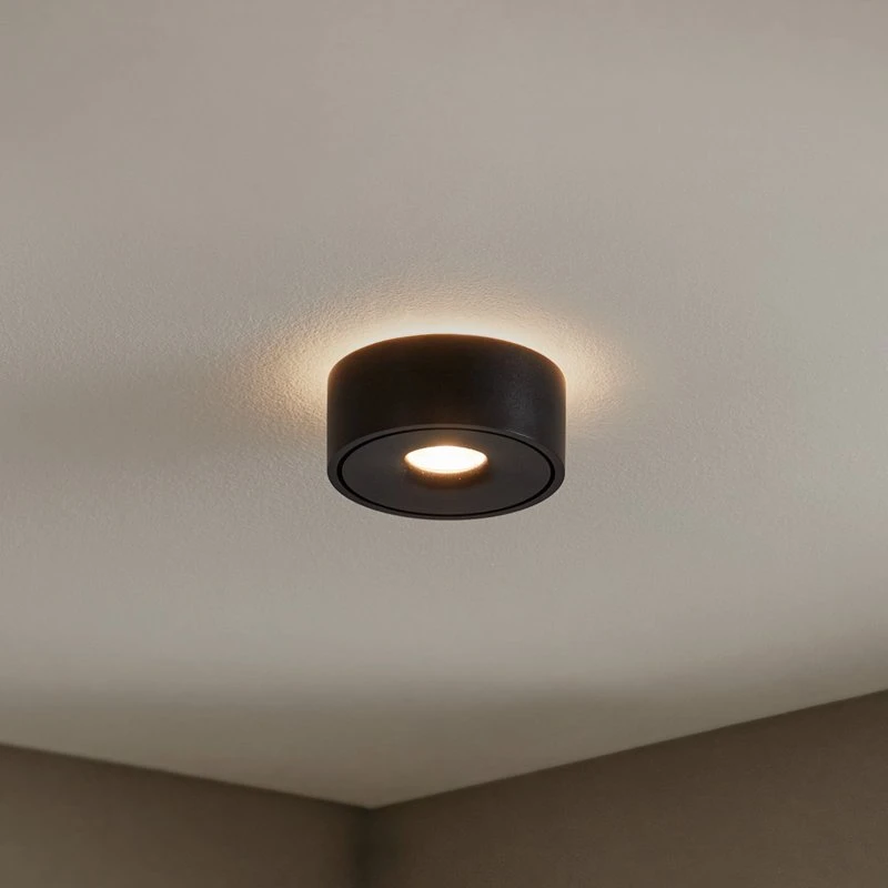 Arcchio Rotari Plafón LED Up/Down 13,9W Negro