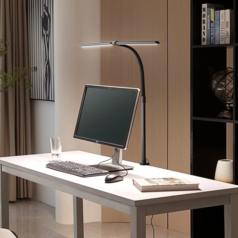 Lámpara de mesa Nilay Black Lindby - LED regulable con pinza