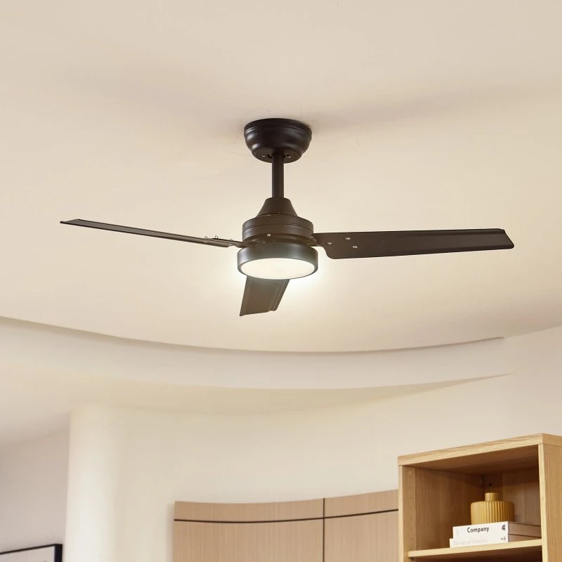 Lindby Aerallo Ventilador de Techo LED Negro con Función CCT