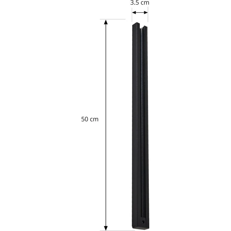 Lindby Linaro L50 Riel de Aluminio Negro de 50 cm