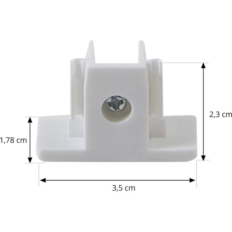 Lindby Linaro Track End Cap Blanca - Pieza de Repuesto