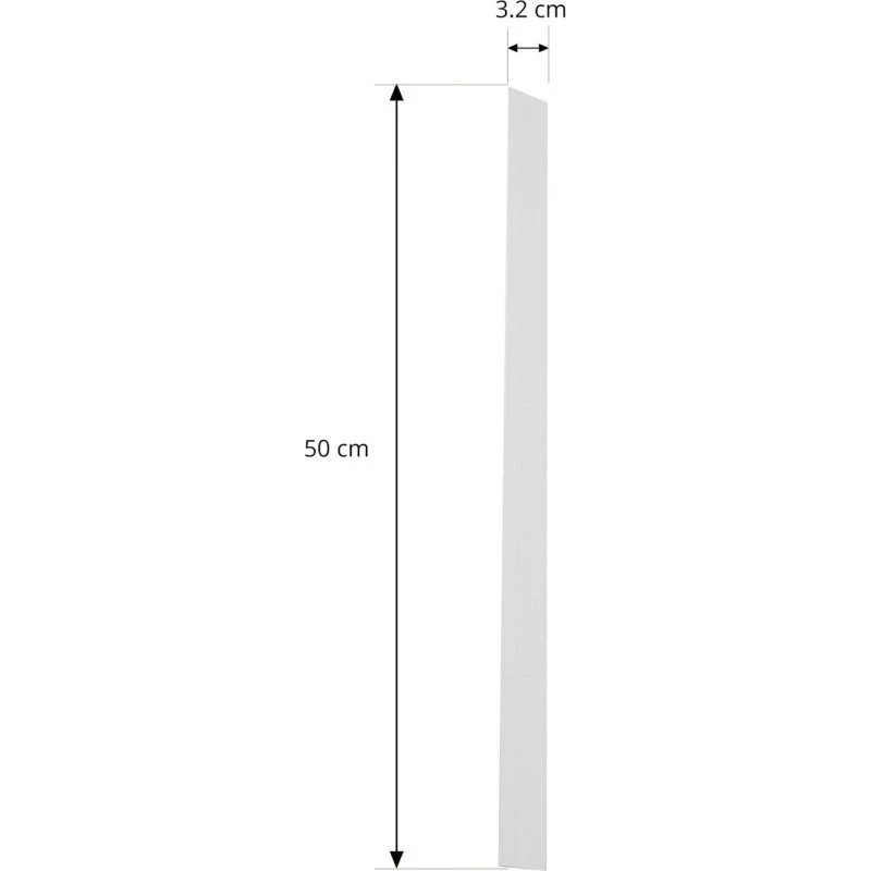 Lindby Cubierta Linaro 50 cm Blanca para Sistema de Riel