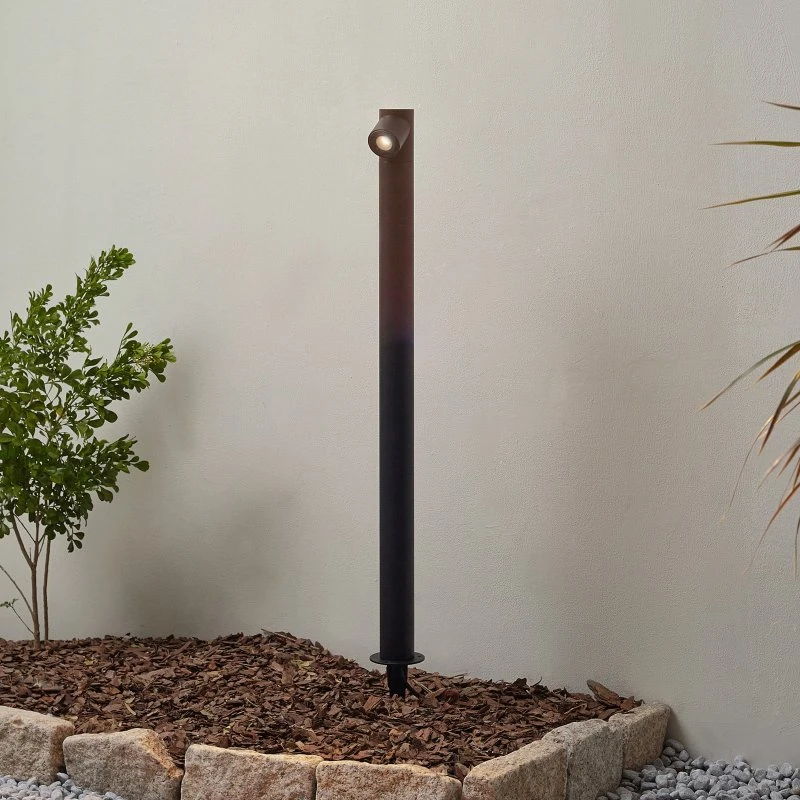Luzian Lámpara LED de Jardín H80 Lindby - Negro - 80 cm