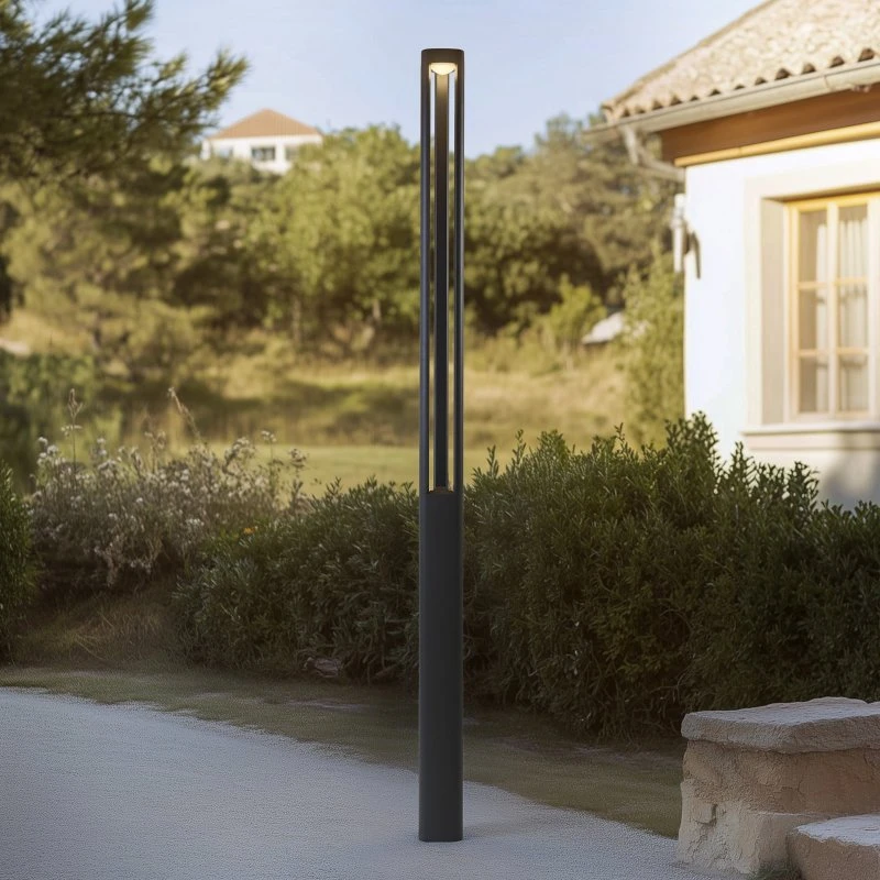 Lucande Zarek Lámpara LED Exterior Antracita 230 cm