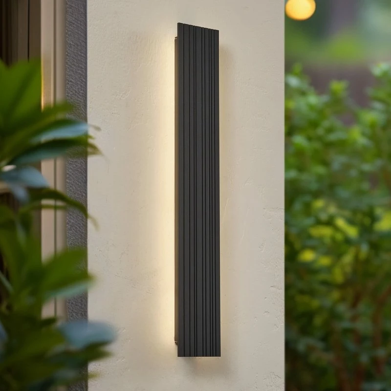 Lucande Melira Aplique LED Exterior Antracita 60 cm