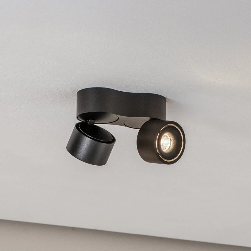 Arcchio Rotari Foco LED Empotrado 2x6.1W Negro