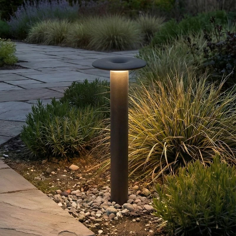 Lucande Haloa Bolardo Luminoso LED Negro 50 cm IP54