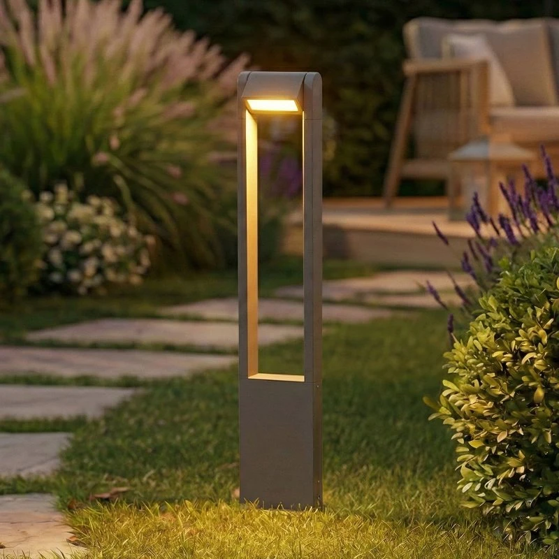 Bolardo luminoso LED Lindby Meloni, 65 cm, Antracita, IP65, Giratorio