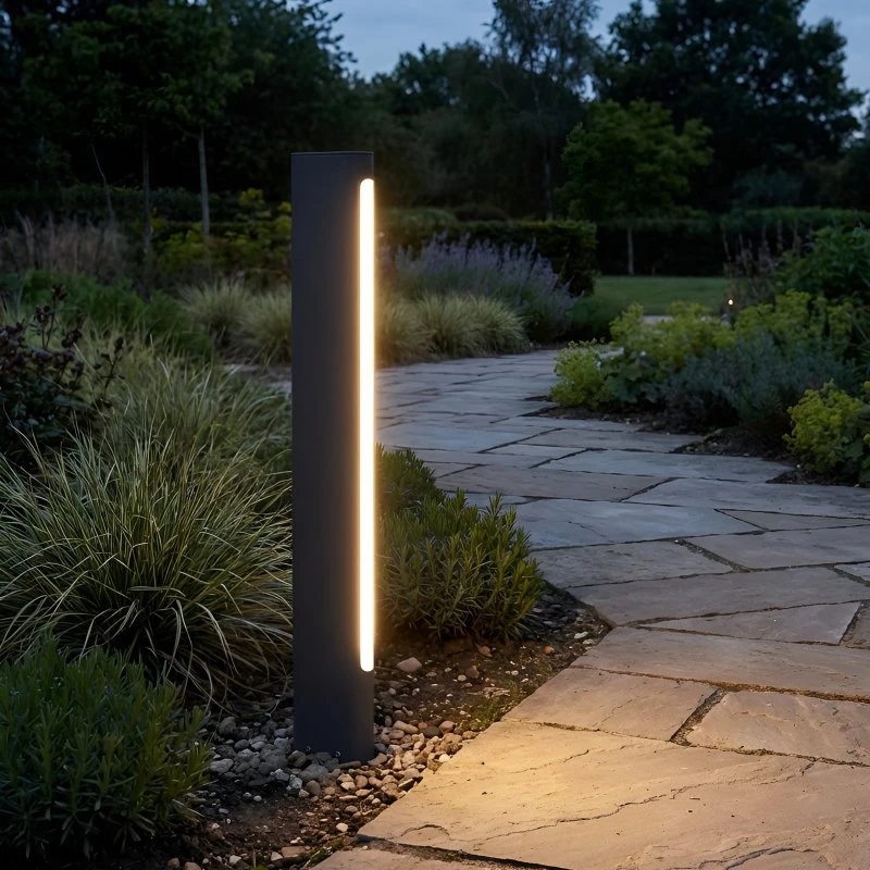 Lucande Celiora Bolardo Luminoso LED Antracita 80 cm 3000K