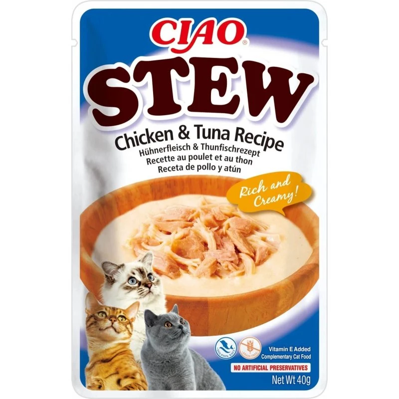 Churu Cat Stew Guiso de Pollo con Atún 40g