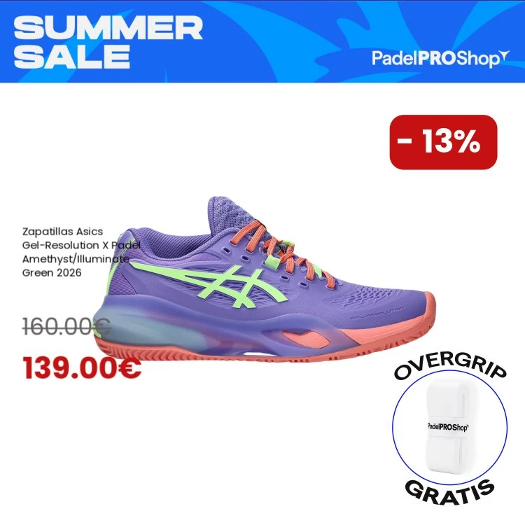 Asics Gel-Resolution X Padel Amethyst/Illuminate Green 2026