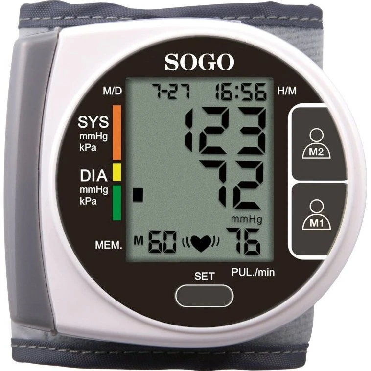 Sogo Tensiómetro de Muñeca Digital SS14070W Blanco