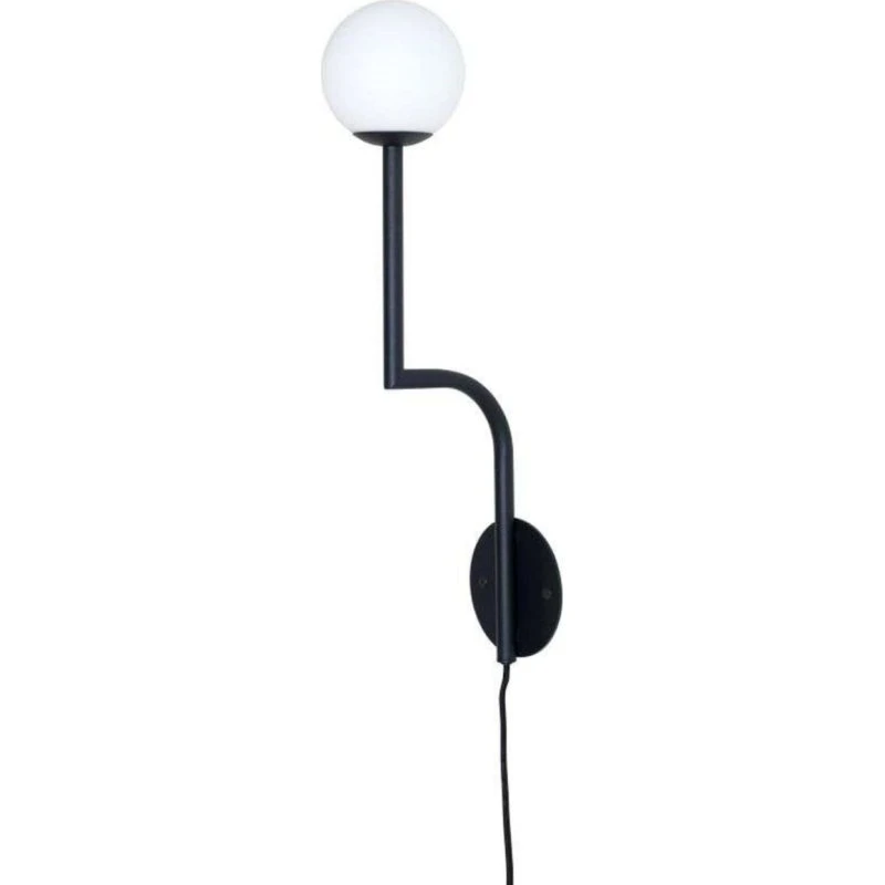 Pholc Aplique de pared Mobil 46 Negro/Ópalo