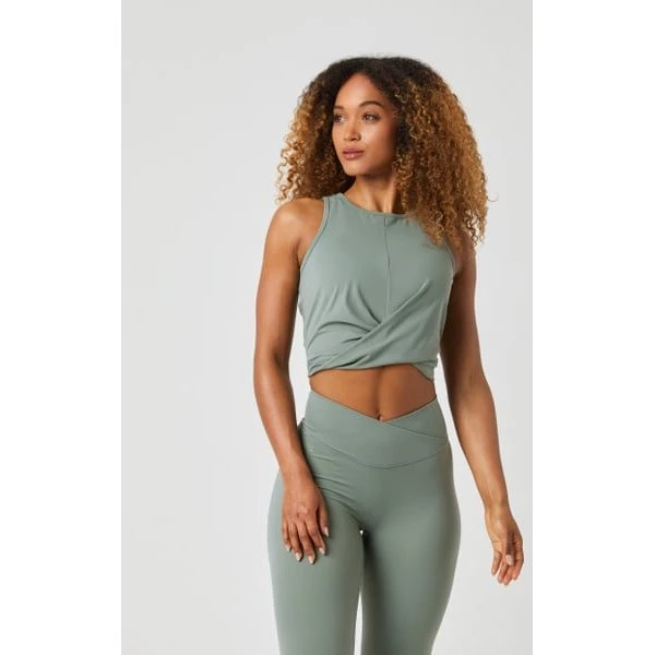 Björn Borg Studio Cross Verde - Camiseta de tirantes para mujer