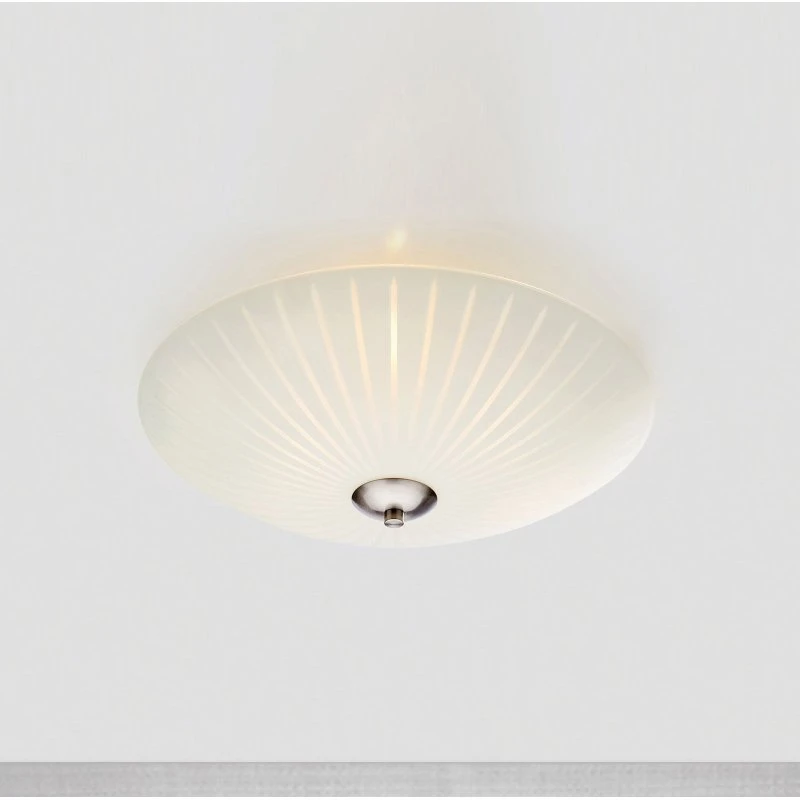 Markslöjd Lámpara de Techo Cut 3 Blanca y Acero - 43 cm