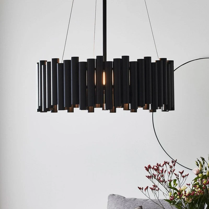 Markslöjd Lámpara Colgante Level 3 Negro - Diseño Moderno de Metal